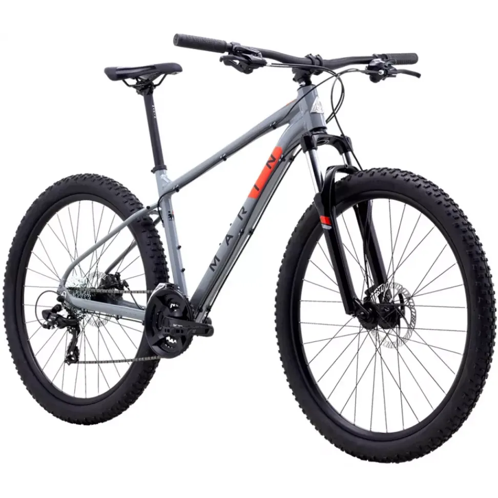 Велосипед 29" Marin BOLINAS RIDGE 1 рама - L 2024 Gloss Grey/Black/Roarange