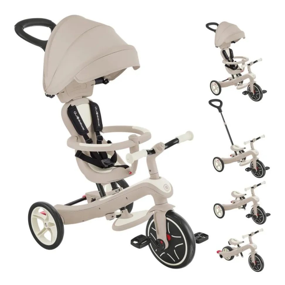 Велосипед детский GLOBBER серии EXPLORER TRIKE 4в1, кокос, до 20кг, 3 колеса