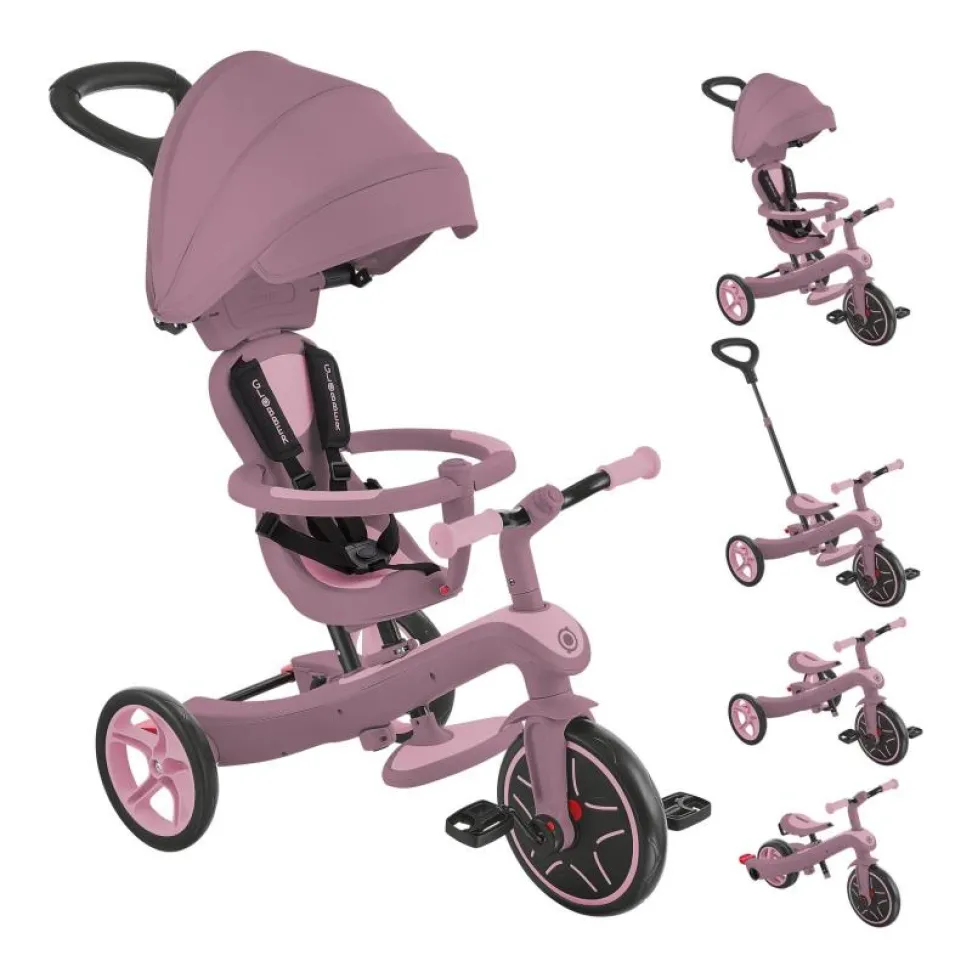 Велосипед детский GLOBBER серии EXPLORER TRIKE 4в1, пастельно-сиреневый, до 20кг, 3 колеса