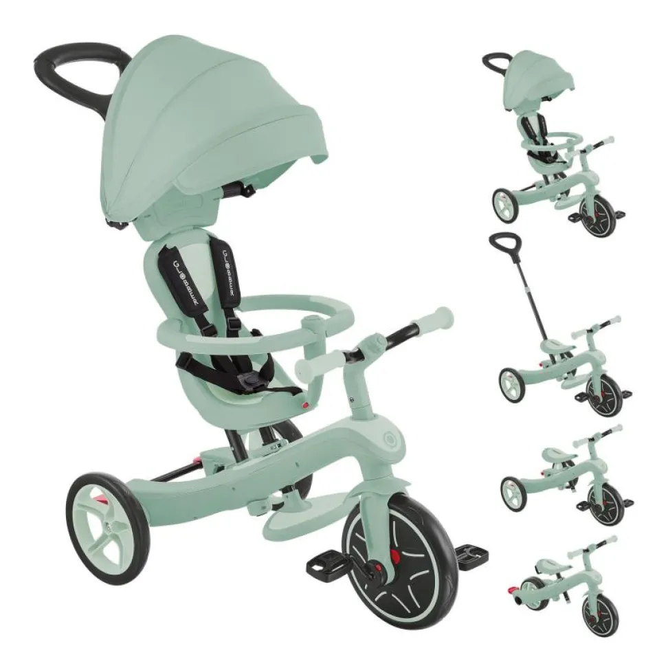 Велосипед детский GLOBBER серии EXPLORER TRIKE 4в1, фисташковый, до 20кг, 3 колеса