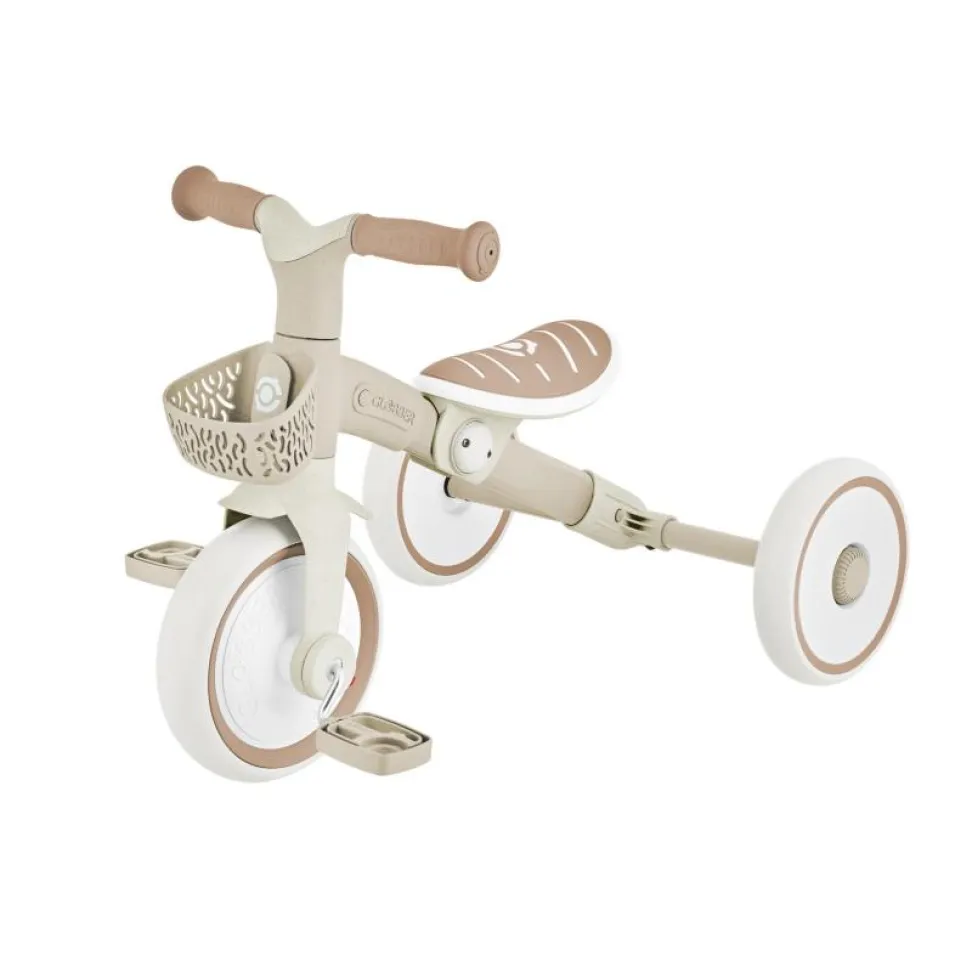 Велосипед детский GLOBBER серии LEARNING TRIKE 2в1 PLUS, кокос, до 20кг, 3 колеса