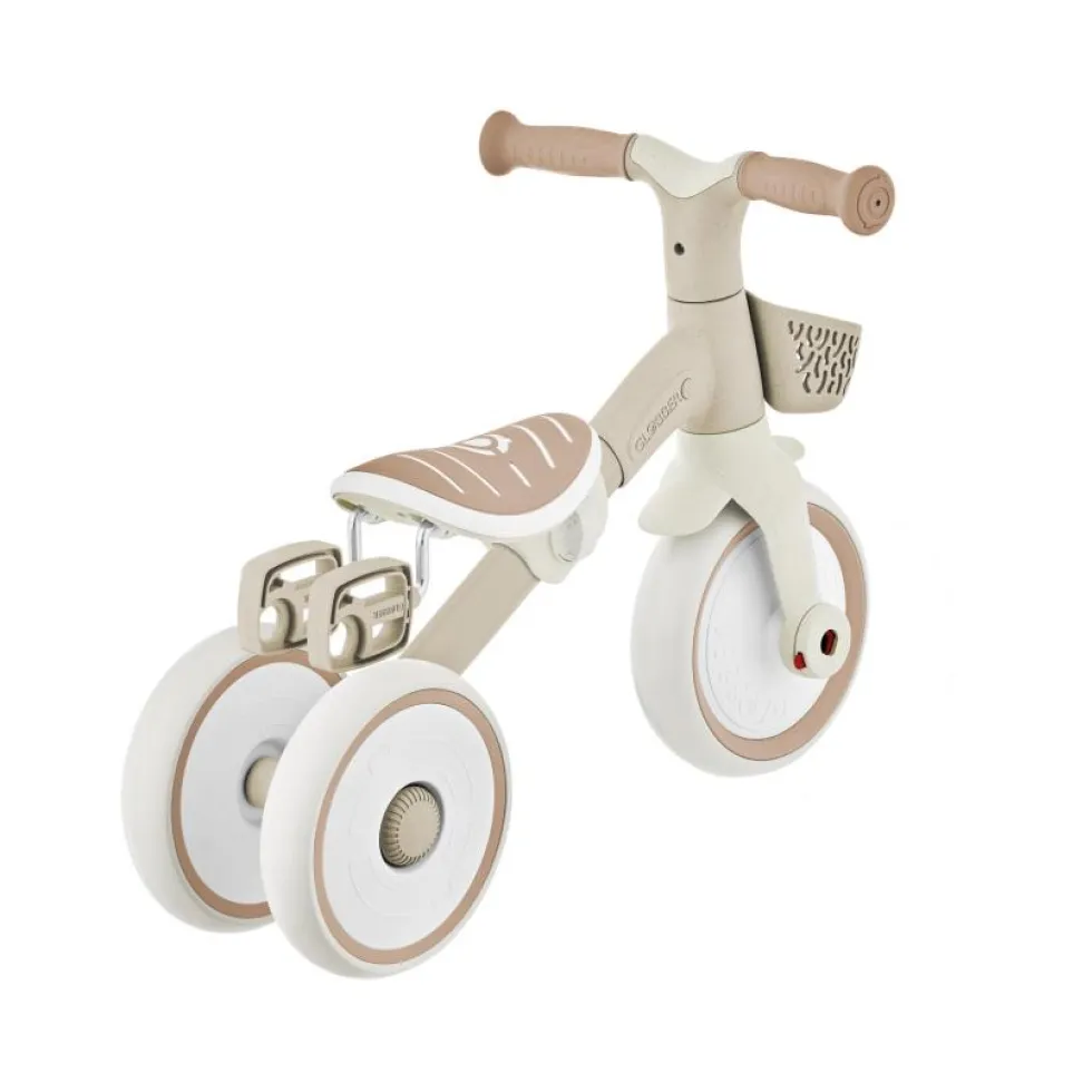 Велосипед детский GLOBBER серии LEARNING TRIKE 2в1 PLUS, кокос, до 20кг, 3 колеса