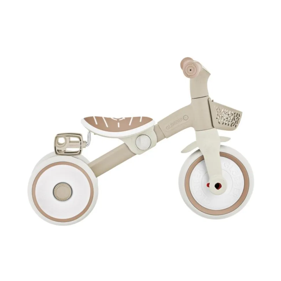 Велосипед детский GLOBBER серии LEARNING TRIKE 2в1 PLUS, кокос, до 20кг, 3 колеса