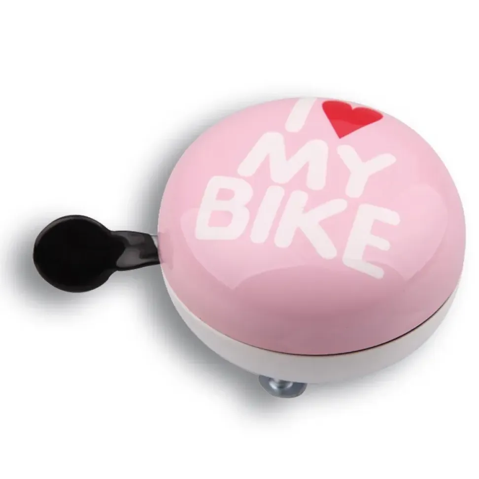 Дінг-Донг Green Cycle GBL-458 I love my bike діаметр 80мм рожевий