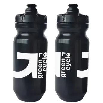 Фляга 0,6 Green Cycle GBT-516 зі збільшенним клапаном, чорна з білим