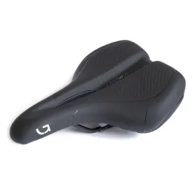 Седло Green Cycle Active Air 199, стальные рейлы, черное