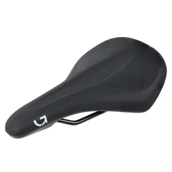 Сідло Green Cycle Comfort Foam 162, сталеві рейли, чорне