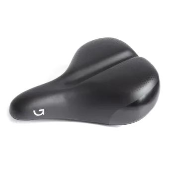 Сідло Green Cycle Comfort 227, сталеві рейли, чорне
