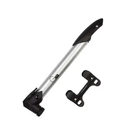 Мининасос Green Cycle GPM-219 алюминиевый, presta+schrader, 120psi, серебро