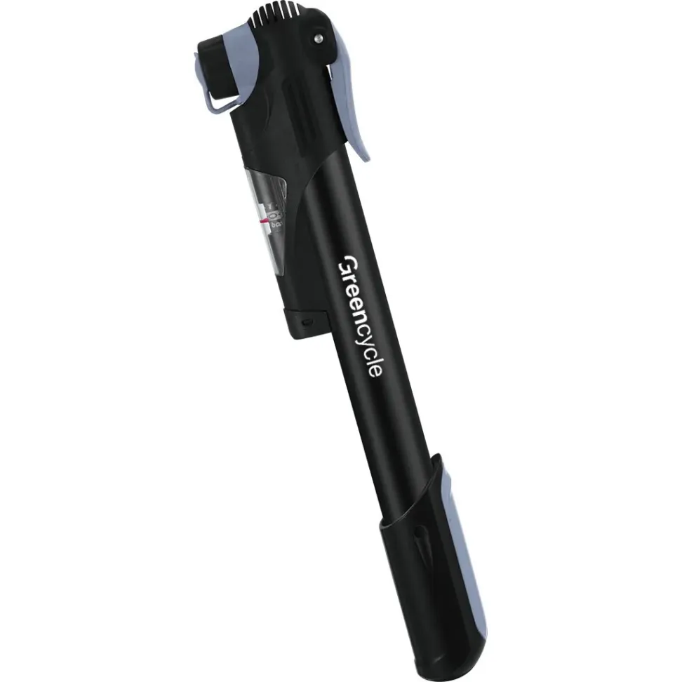 Мининасос Green Cycle GPM-065 телескопический алюминиевый, Presta + Schrader, 80 psi