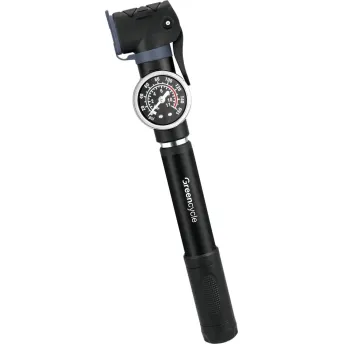 Мінінасос Green Cycle GPM-063 телескопічний алюмінієвий з манометром, Presta+Schrader, 80 psi