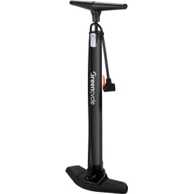 Насос напольный Green Cycle GPF-060 стальной корпус, без манометра, Presta+Schrader, 120 psi