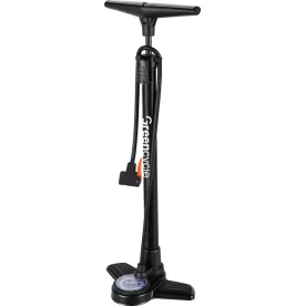 Насос напольный Green Cycle GPF-055 стальной корпус, с манометром, Presta+Schrader, 160psi