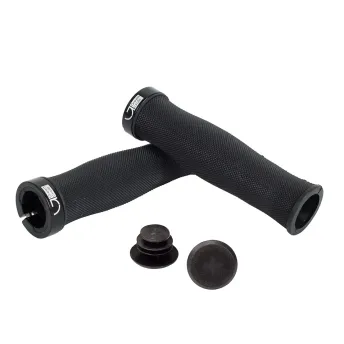 Гріпси Green Cycle GGR-417 130mm чорний з одним чорним замком