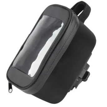 Сумка на верхнюю трубу рамы Green Cycle Phone hard bag, с отделением для телефона, черная