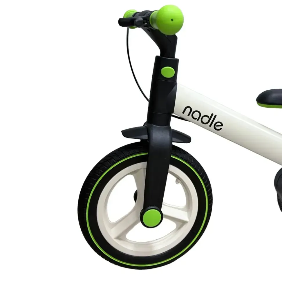 Велосипед трансформер 4в1 Nadle Go-Up с родительской ручкой и тормозом white Green