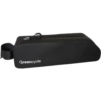 Сумка на верхнюю трубу рамы Green Cycle Belt, водонепроницаемая, 22х6,6х5,7см, черный