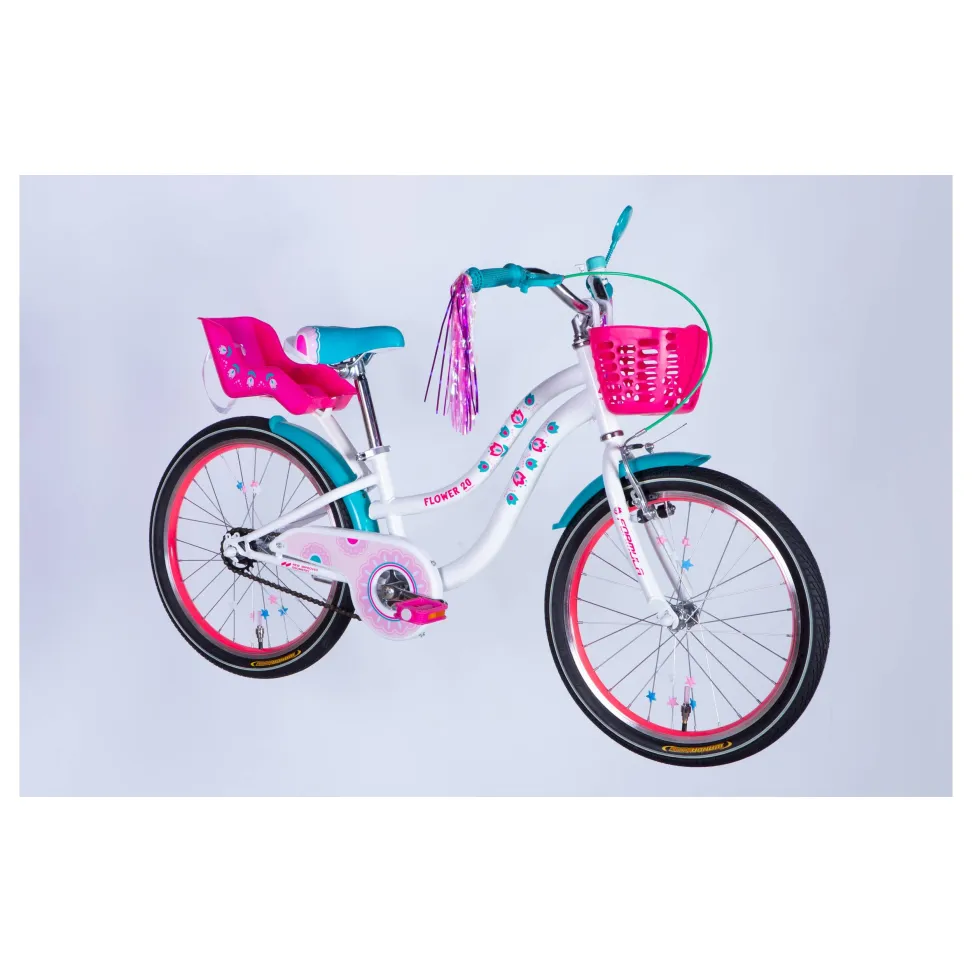 ВЕЛОСИПЕД FORMULA FLOWER PREMIUM 20" white