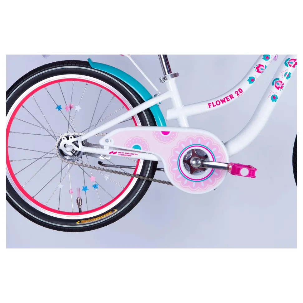 ВЕЛОСИПЕД FORMULA FLOWER PREMIUM 20" white