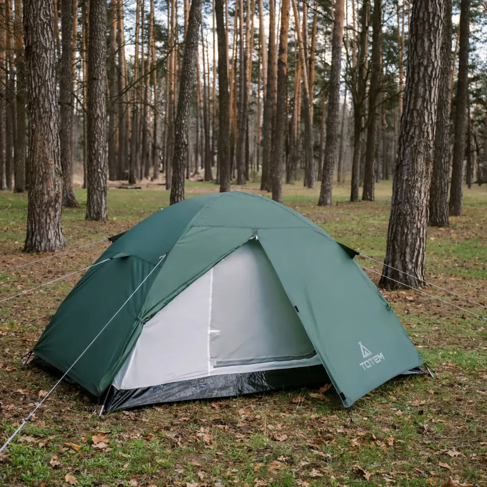 Палатка Totem Trek 2 (v2) зеленая
