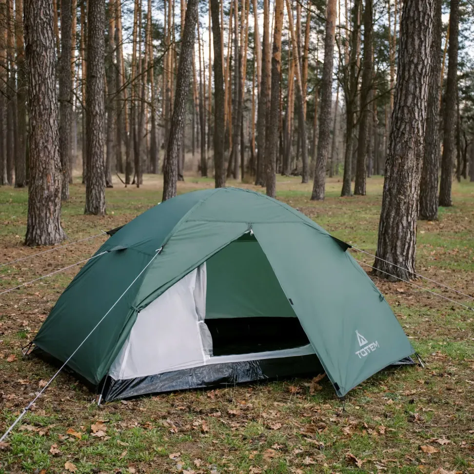 Палатка Totem Trek 2 (v2) зеленая