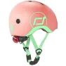 Шолом захисний Scoot and Ride з ліхтариком персиковий