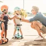 Шолом захисний Scoot and Ride з ліхтариком персиковий
