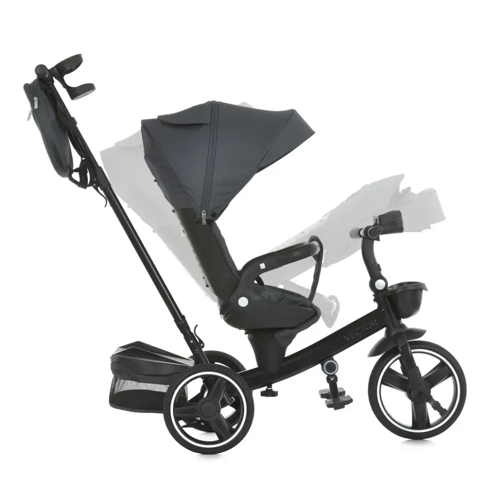 Трехколесный велосипед El Camino Vector ME 1162-1 Black
