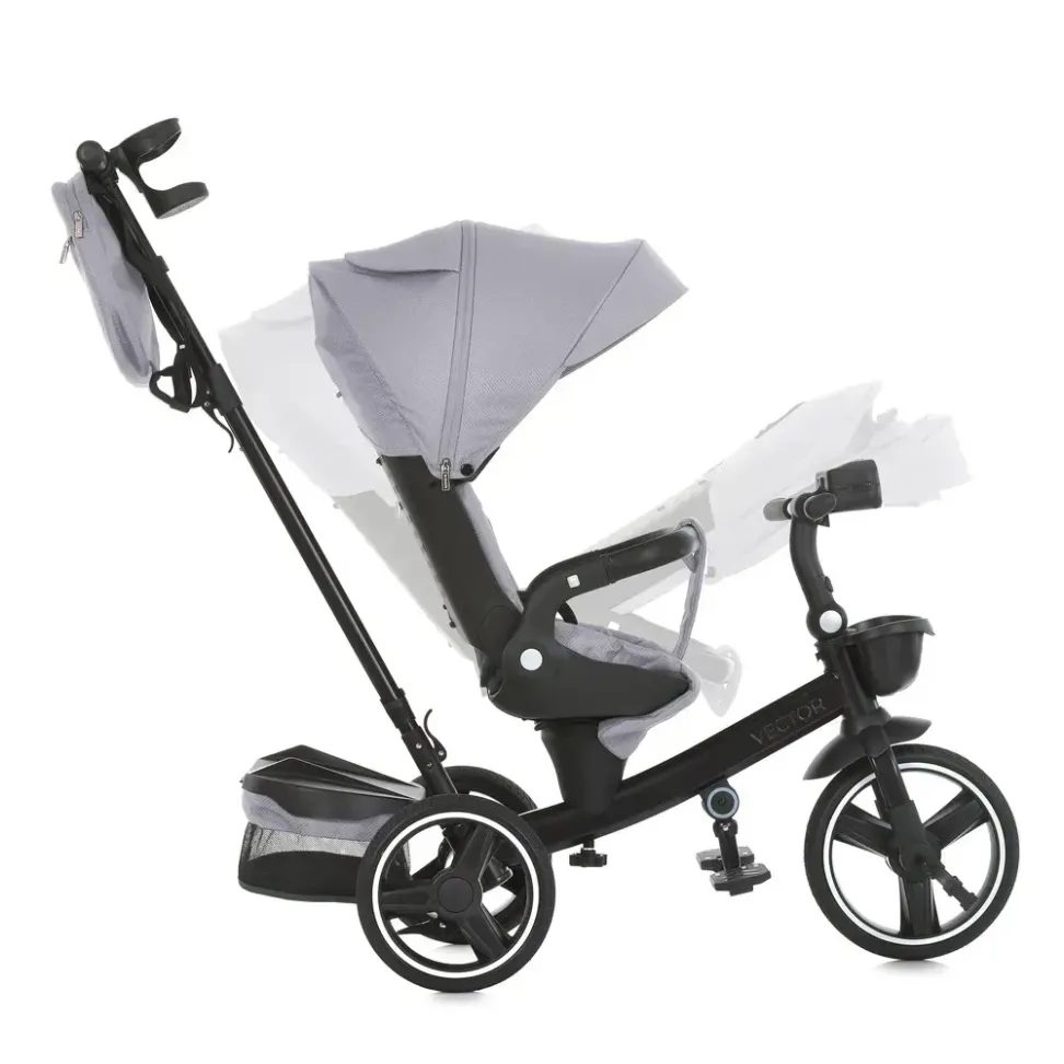 Трехколесный велосипед El Camino Vector ME 1162-1 Gray