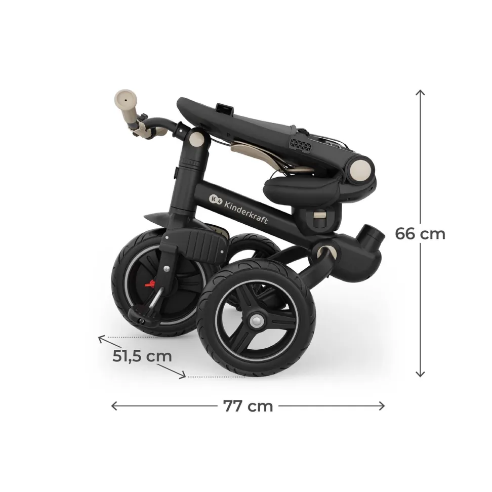 Триколісний велосипед Kinderkraft Spinstep 2 Plus Beige