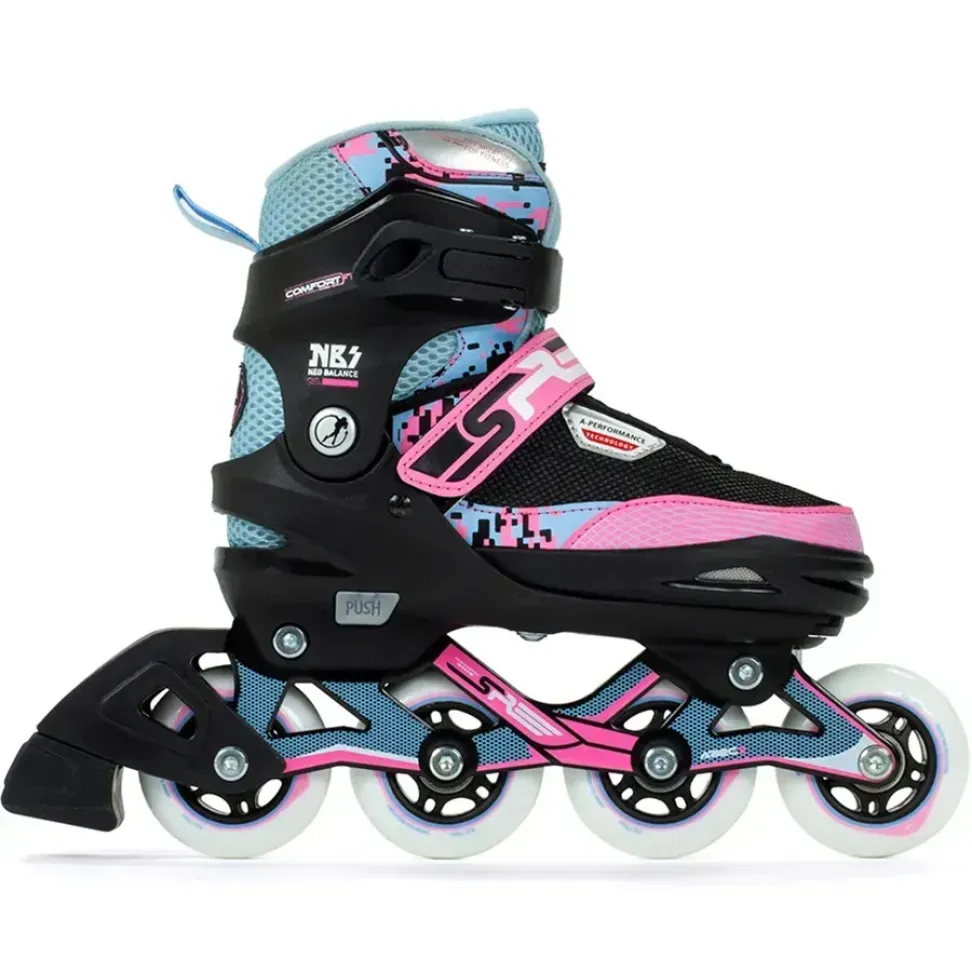 SFR роликові ковзани Pixel blue-pink