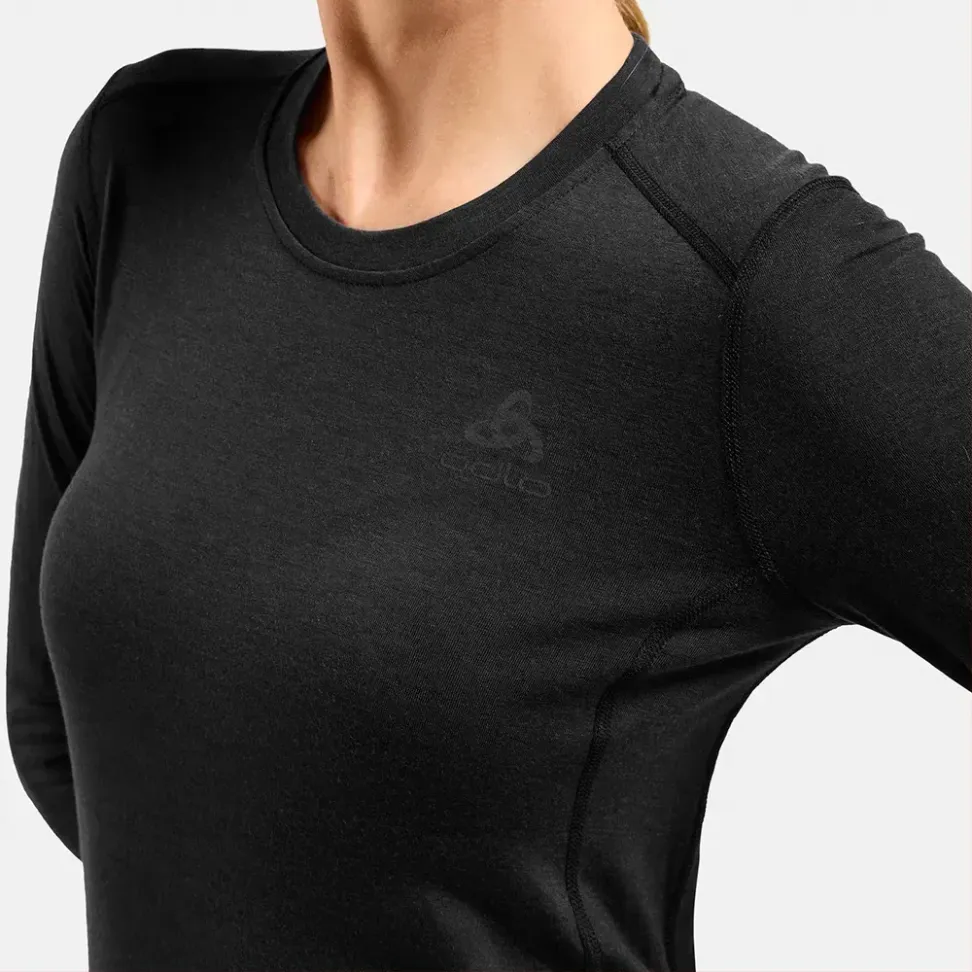 Odlo реглан Merino 200 W black
