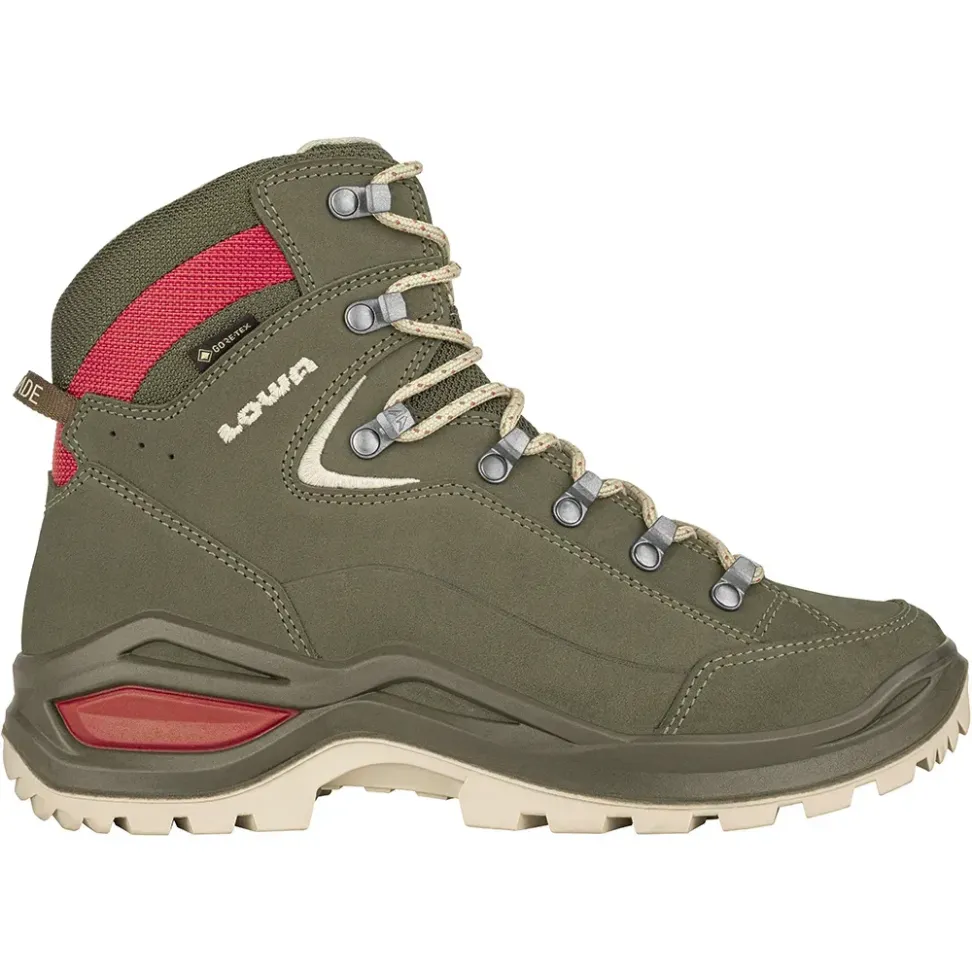 LOWA черевики Renegade Evo GTX MID W grey green-panna