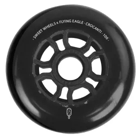 Колеса для роликів FE Crocanti 100 mm 88a чорні - 3 колеса