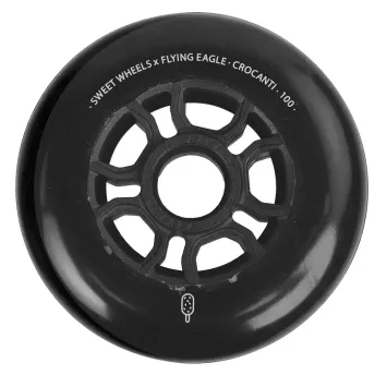 Колеса для роликів FE Crocanti 100 mm 88a чорні - 3 колеса