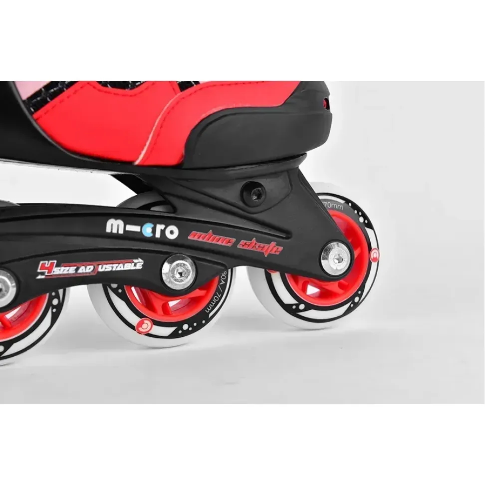 Micro роликовые коньки Majority red-black