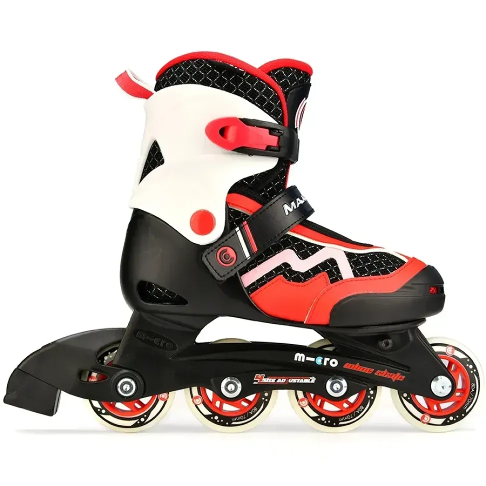 Micro роликовые коньки Majority red-black