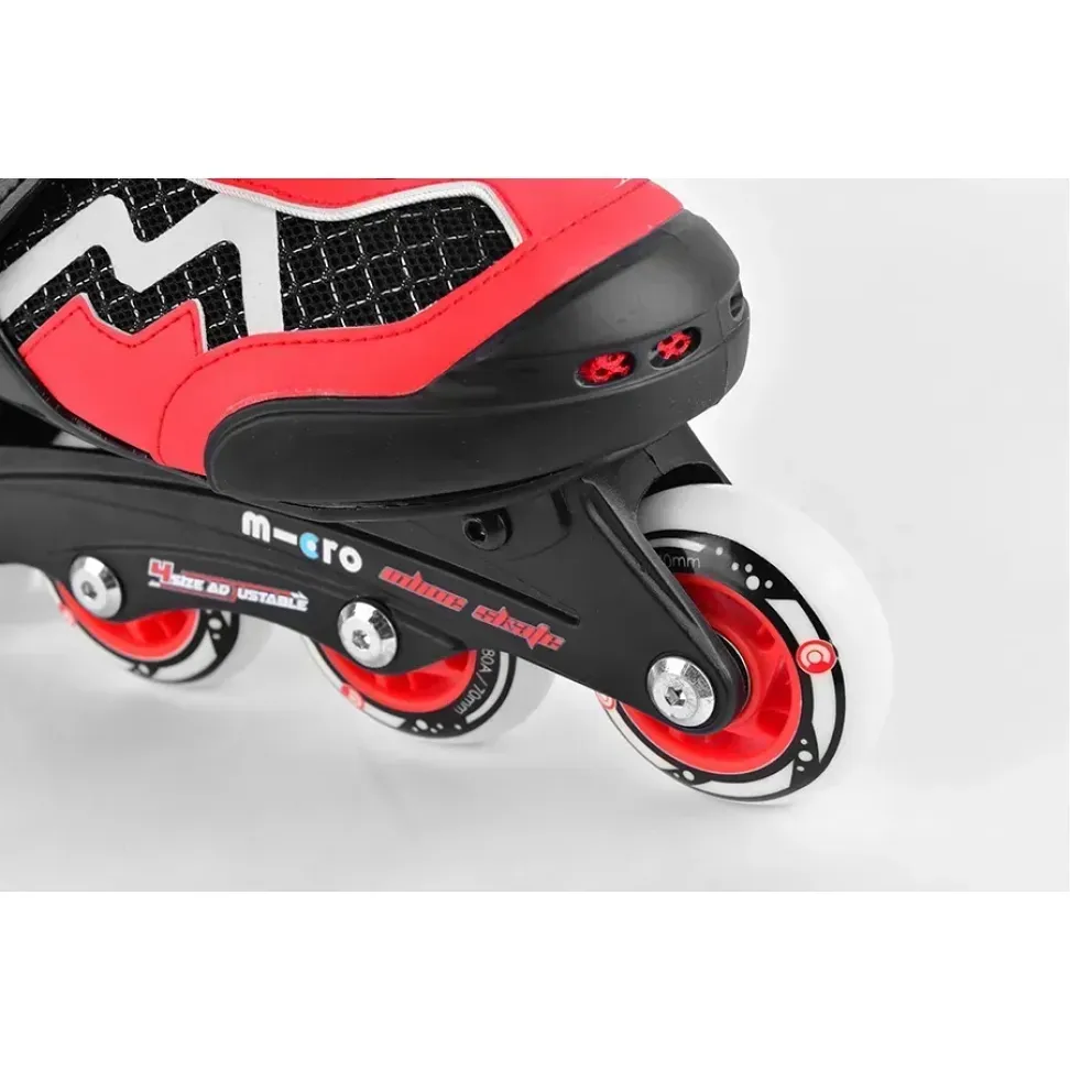 Micro роликовые коньки Majority red-black