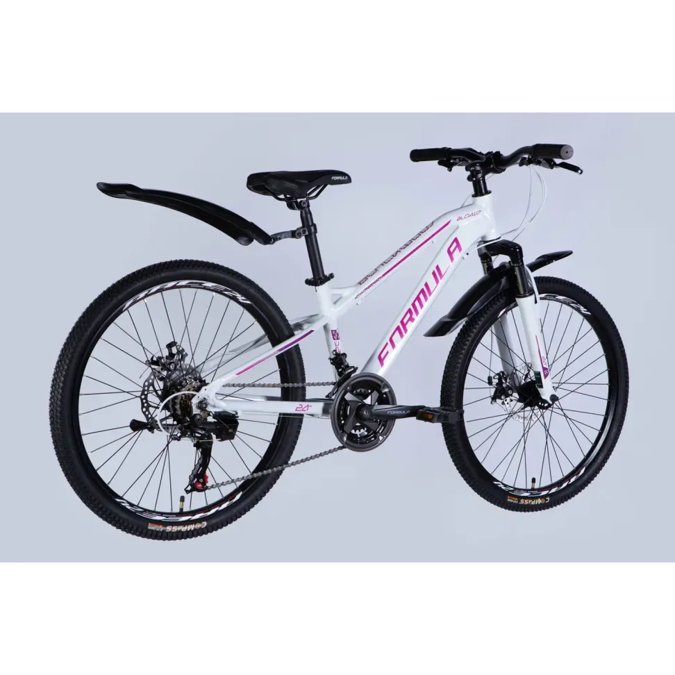 Велосипед AL 24" Formula BLACKWOOD DD FR рама-12,5" бело-розовый 2026