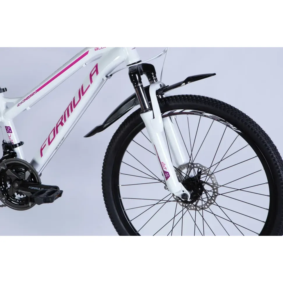 Велосипед AL 24" Formula BLACKWOOD DD FR рама-12,5" бело-розовый 2026