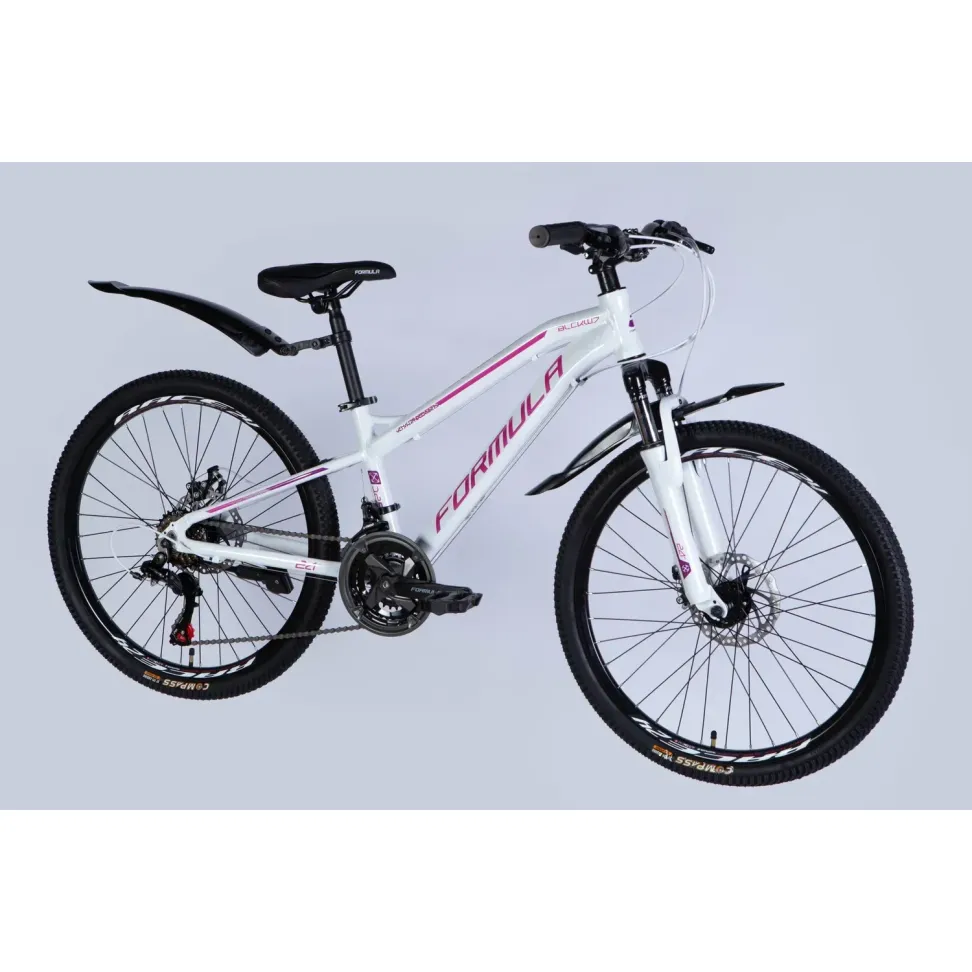 Велосипед AL 24" Formula BLACKWOOD DD FR рама-12,5" бело-розовый 2026