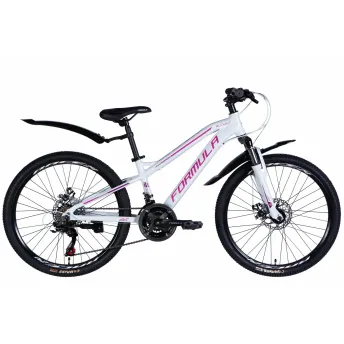 Велосипед AL 24" Formula BLACKWOOD DD FR рама-12,5" бело-розовый 2026