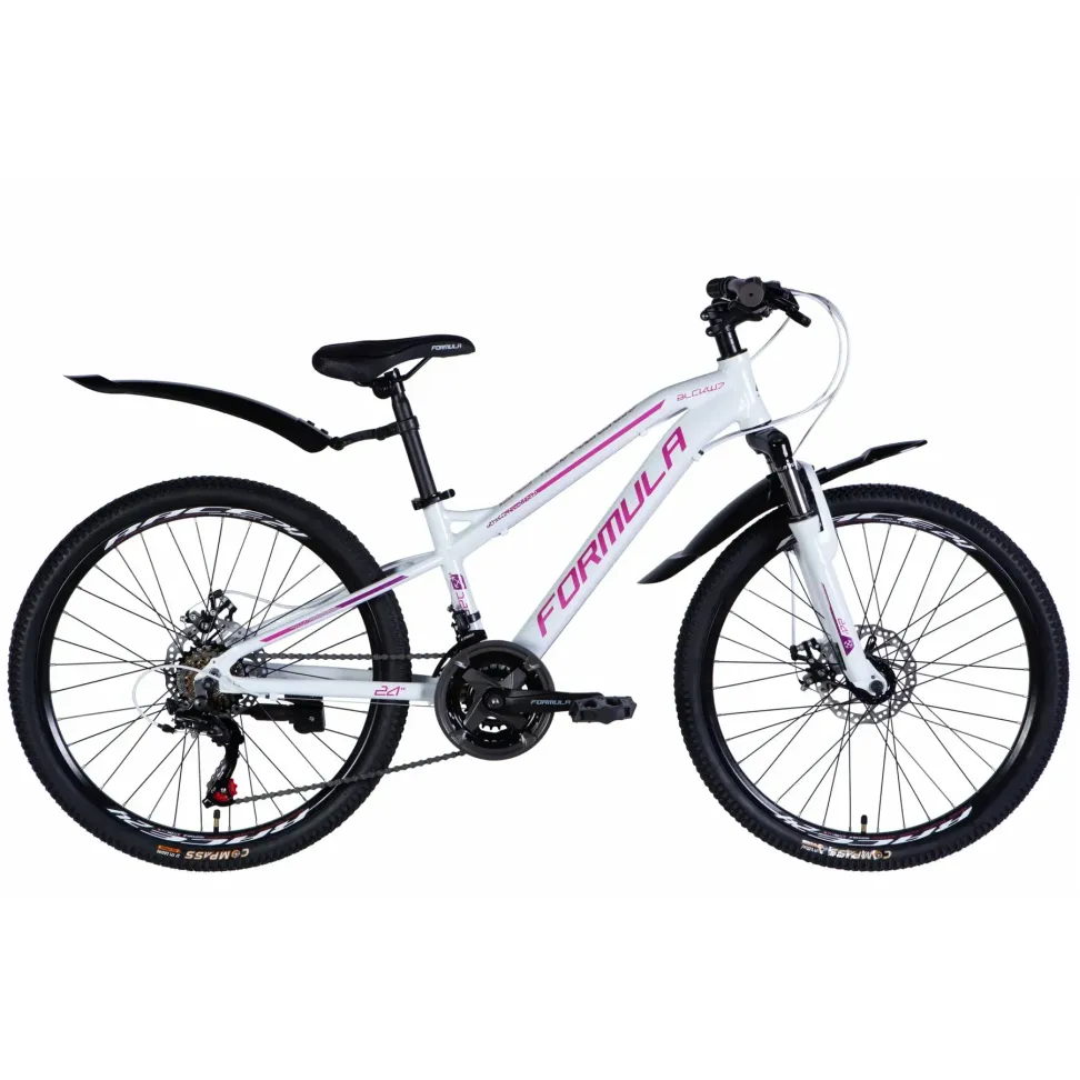 Велосипед AL 24" Formula BLACKWOOD DD FR рама-12,5" бело-розовый 2026