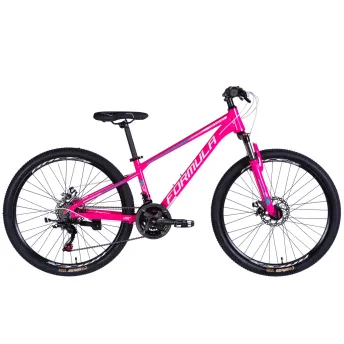 Велосипед AL 26" Formula MOTION DD FR рама-13" розовый с белым 2026