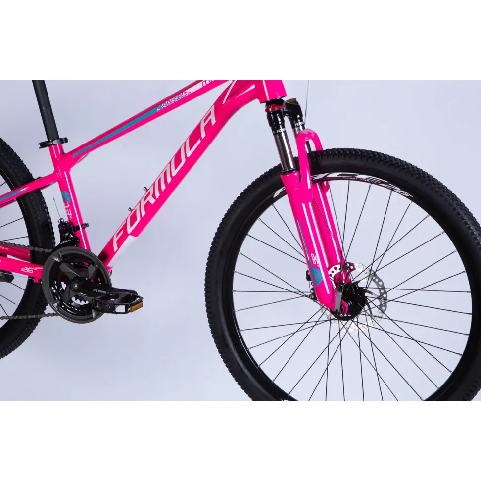 Велосипед AL 26" Formula MOTION DD FR рама-13" розовый с белым 2026