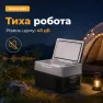 Портативный холодильник 22л Gearo автохолодильник компресорный пластиковый 12/24В
