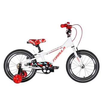 Велосипед AL 16" Formula Kid SLIM Vbr FR рама-8,5" белый с красным 2026