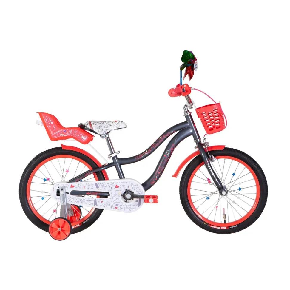 Велосипед ST 18" Formula Kid ALICIA BH рама-9" сірий з білим та кораловим 2026