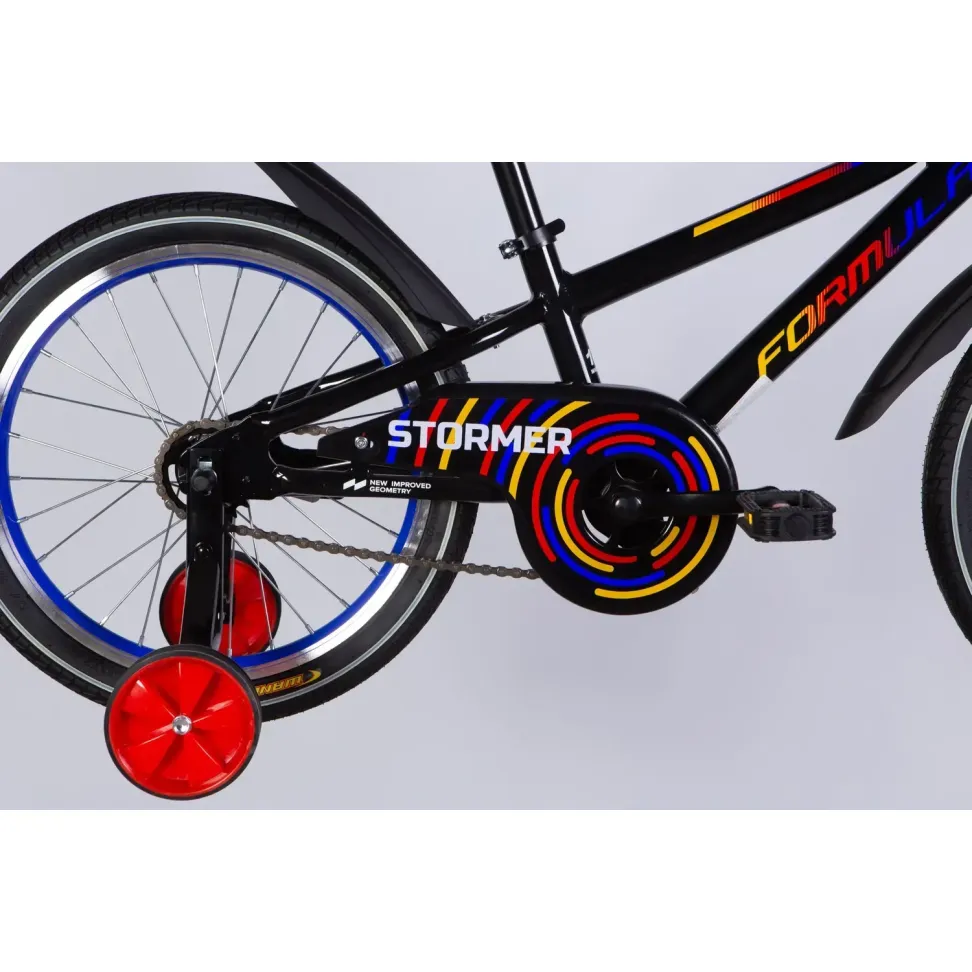 Велосипед AL 18" Formula Kid STORMER BH рама-9" черный 2026
