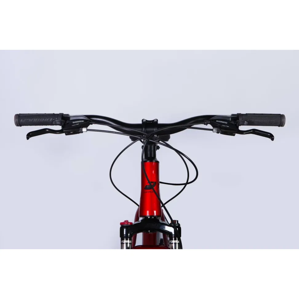 Велосипед AL 29" Formula MOTION DD FR рама-19" красный с серым 2026